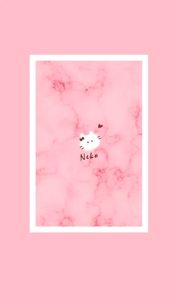 [LINE着せ替え] ～大理石と猫2♥ピンク23_1～の画像1