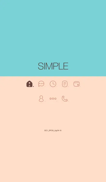 [LINE着せ替え] B21.26_ベージュ4-6の画像1