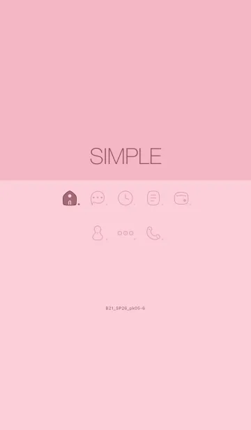 [LINE着せ替え] B21.26_ピンク5-6の画像1