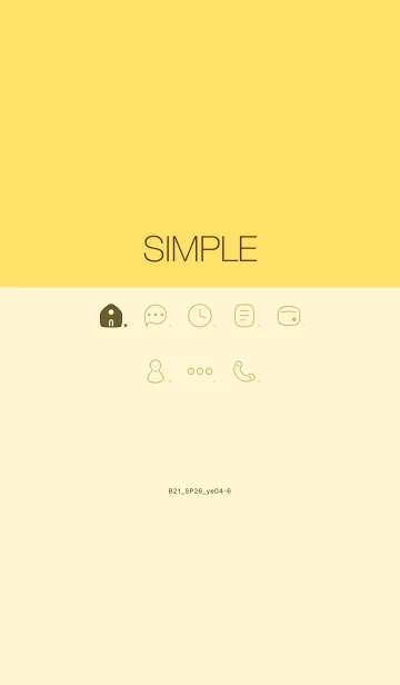 [LINE着せ替え] B21.26_イエロー4-6の画像1