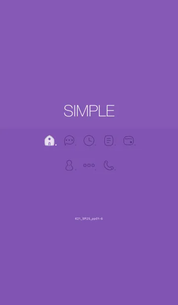 [LINE着せ替え] 621.25_パープル1-6の画像1