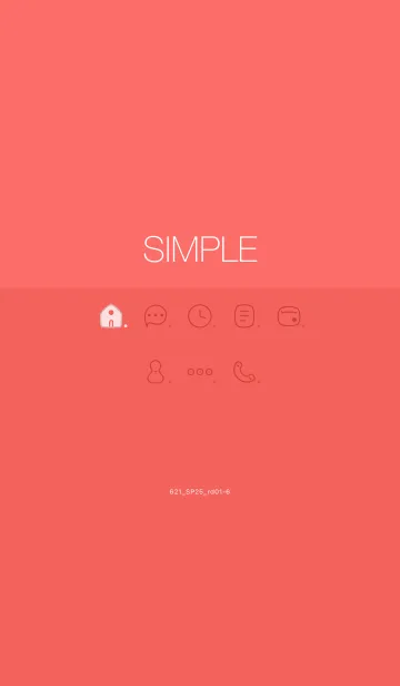 [LINE着せ替え] 621.25_レッド1-6の画像1