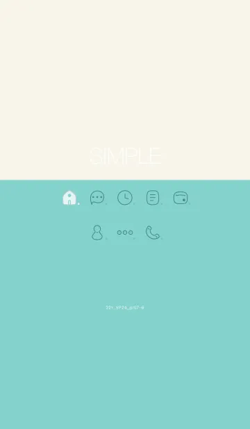 [LINE着せ替え] 221.24_グリーン7-6の画像1