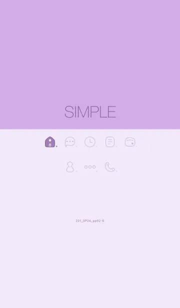 [LINE着せ替え] 221.24_パープル2-6の画像1