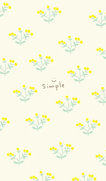 [LINE着せ替え] 黄色い可愛いお花23の画像1