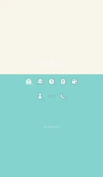 [LINE着せ替え] O21_24_グリーン7-3の画像1