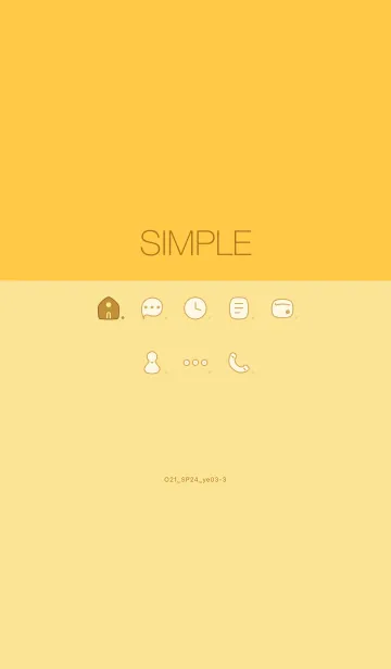 [LINE着せ替え] O21_24_イエロー3-3の画像1