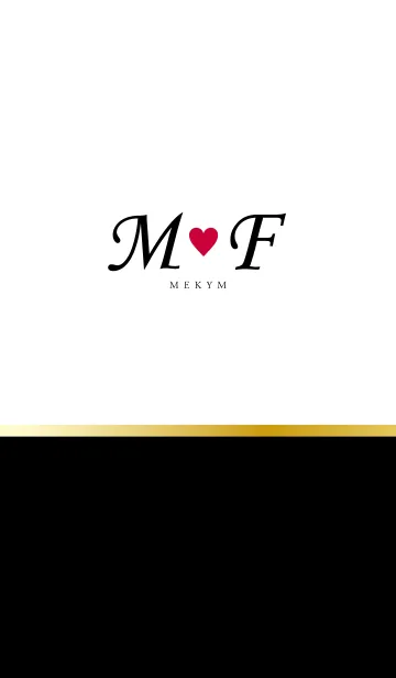 [LINE着せ替え] Love Initial M&F イニシャル 7の画像1