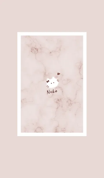 [LINE着せ替え] ～大理石と猫2♥ブラウン26_1～の画像1