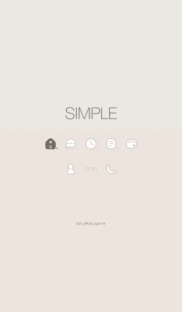 [LINE着せ替え] b21_25_ベージュ1-3の画像1