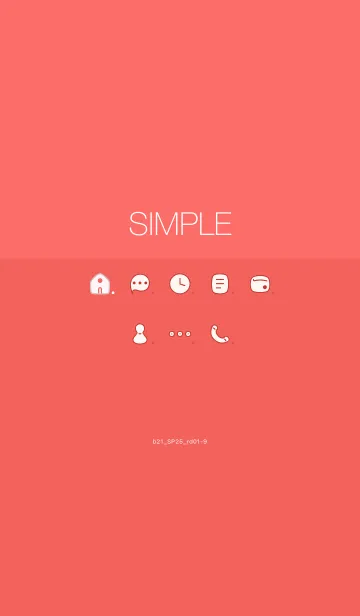 [LINE着せ替え] b21_25_レッド1-3の画像1