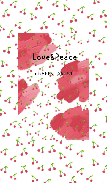 [LINE着せ替え] 油絵アート【cherry paint 45】の画像1