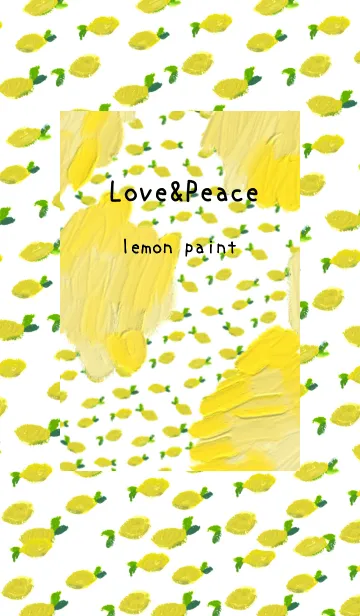 [LINE着せ替え] 油絵アート【lemon paint 46】の画像1