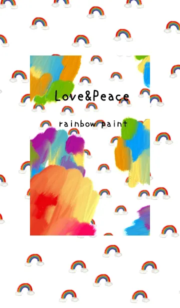 [LINE着せ替え] 油絵アート【rainbow paint 47】の画像1