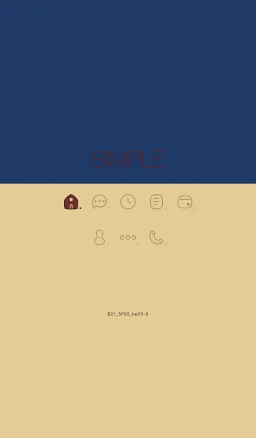 [LINE着せ替え] B21.26_ベージュ5-9の画像1