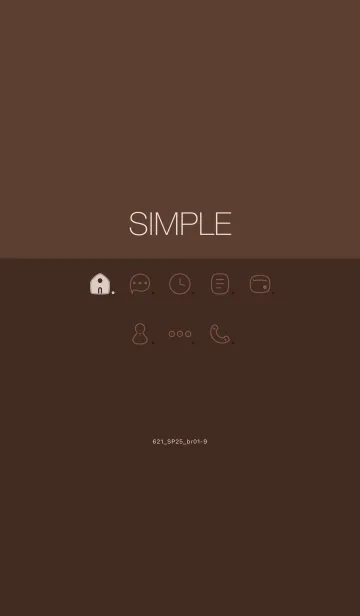[LINE着せ替え] 621.25_ブラウン1-9の画像1