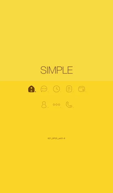 [LINE着せ替え] 621.25_イエロー1-9の画像1