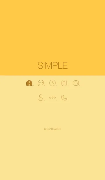 [LINE着せ替え] 221.24_イエロー3-9の画像1