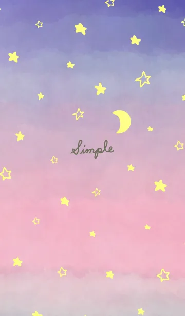 [LINE着せ替え] 三日月と星ときれいなお空28の画像1