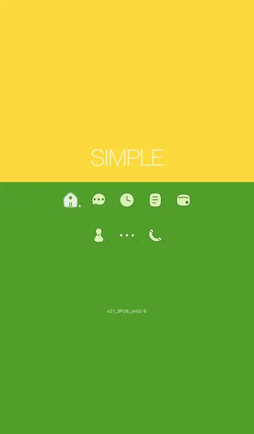 [LINE着せ替え] o21_26_イエロー2-6の画像1