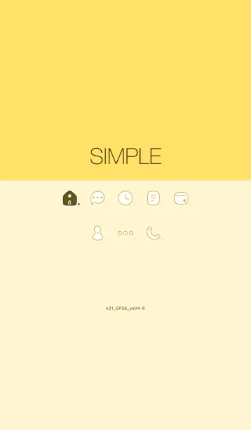 [LINE着せ替え] o21_26_イエロー4-6の画像1
