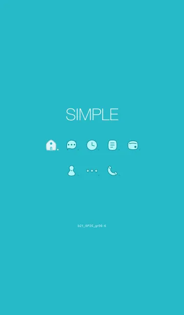 [LINE着せ替え] b21_25_グリーン6-6の画像1