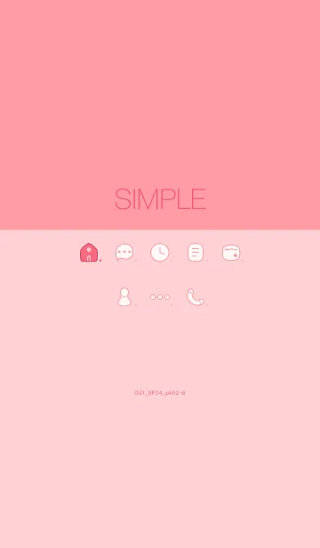 [LINE着せ替え] O21_24_ピンク2-6の画像1