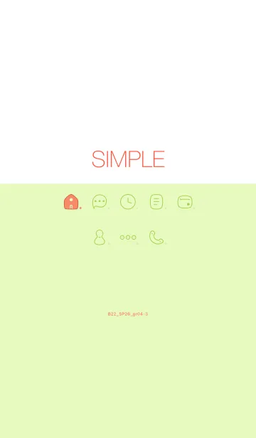 [LINE着せ替え] B22.26_グリーン4-3の画像1