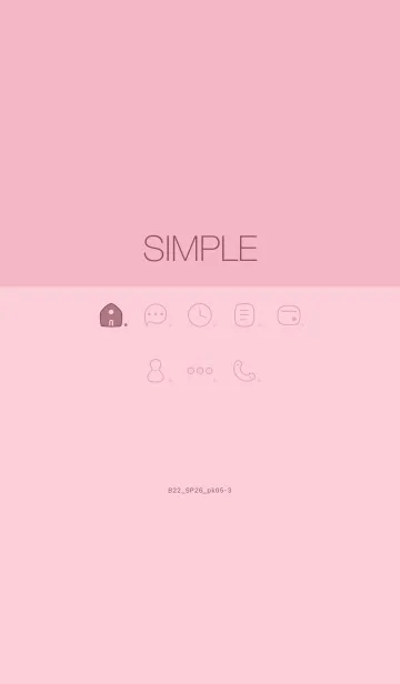 [LINE着せ替え] B22.26_ピンク5-3の画像1