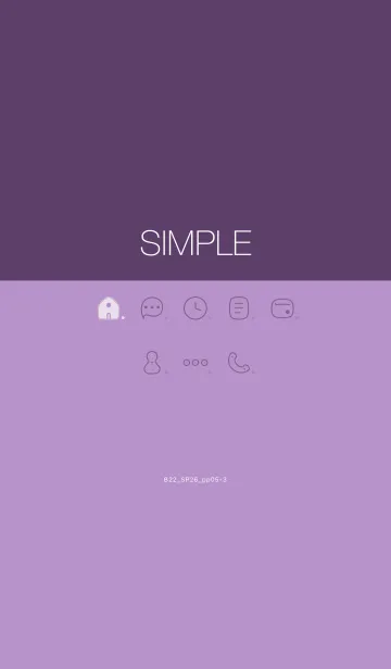 [LINE着せ替え] B22.26_パープル5-3の画像1