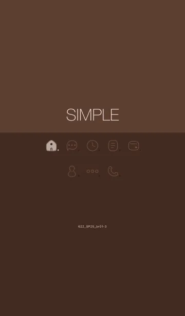 [LINE着せ替え] 622.25_ブラウン1-3の画像1