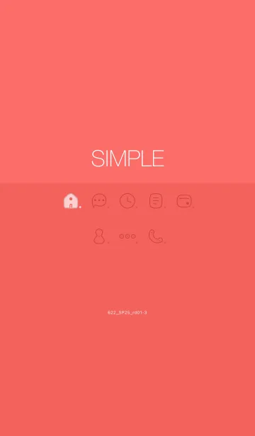 [LINE着せ替え] 622.25_レッド1-3の画像1