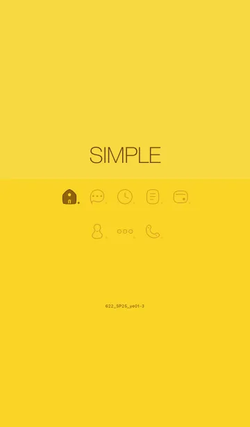 [LINE着せ替え] 622.25_イエロー1-3の画像1