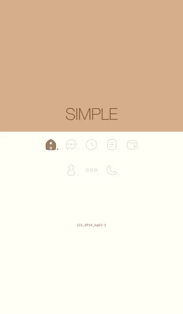 [LINE着せ替え] 222.24_ベージュ2-3の画像1