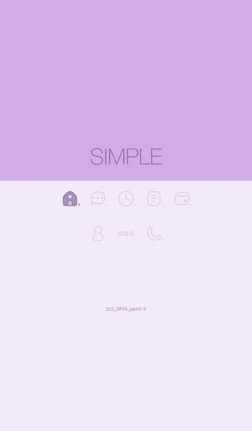 [LINE着せ替え] 222.24_パープル2-3の画像1