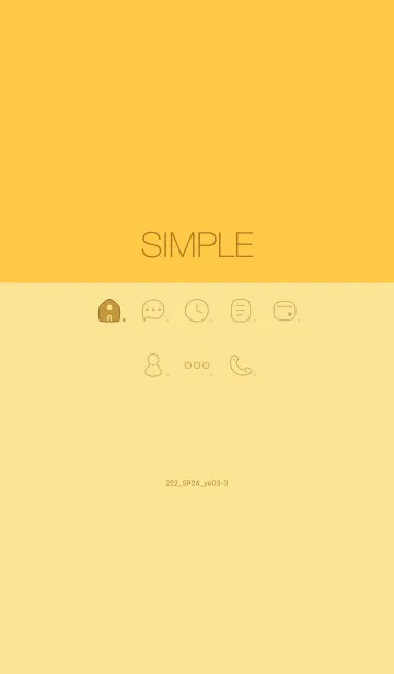 [LINE着せ替え] 222.24_イエロー3-3の画像1