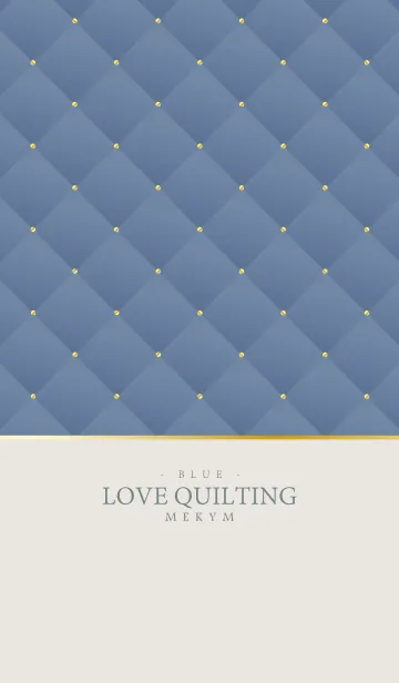 [LINE着せ替え] LOVE QUILTING -DUSKY BLUE- 26の画像1