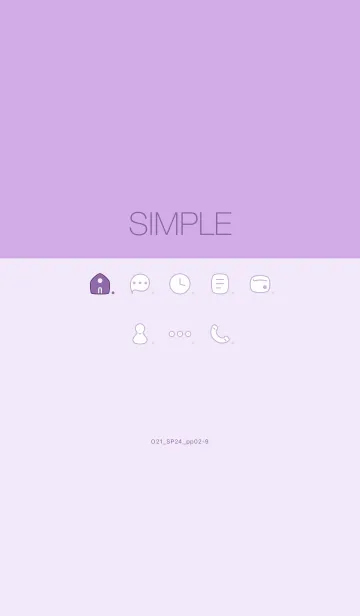 [LINE着せ替え] O21_24_パープル2-9の画像1