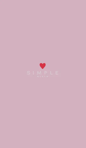 DUSKY PINK.SIMPLE -HEART- 9の着せ替えメイン画像