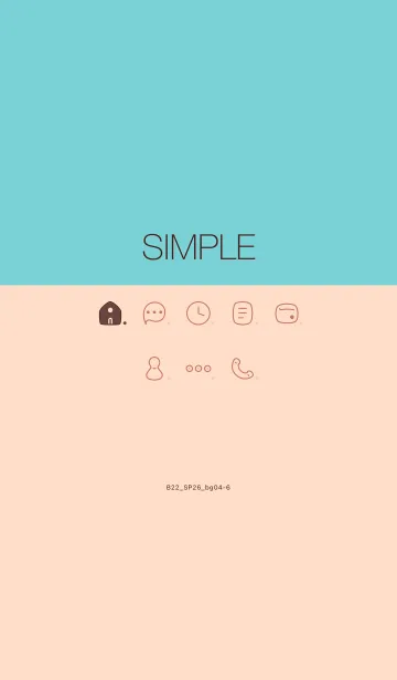 [LINE着せ替え] B22.26_ベージュ4-6の画像1