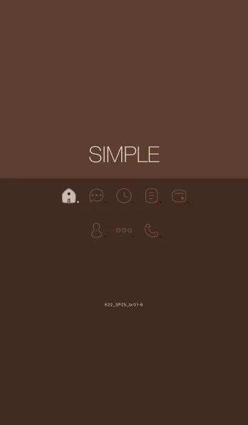 [LINE着せ替え] 622.25_ブラウン1-6の画像1