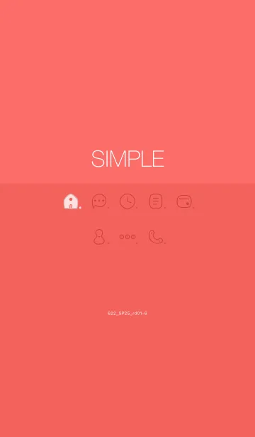 [LINE着せ替え] 622.25_レッド1-6の画像1
