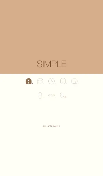 [LINE着せ替え] 222.24_ベージュ2-6の画像1