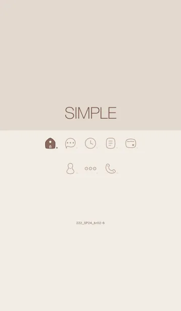 [LINE着せ替え] 222.24_ブラウン2-6の画像1