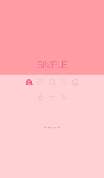 [LINE着せ替え] 222.24_ピンク2-6の画像1