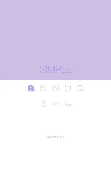 [LINE着せ替え] 222.24_パープル4-6の画像1