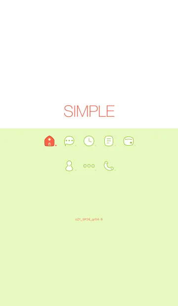 [LINE着せ替え] o21_26_グリーン4-3の画像1