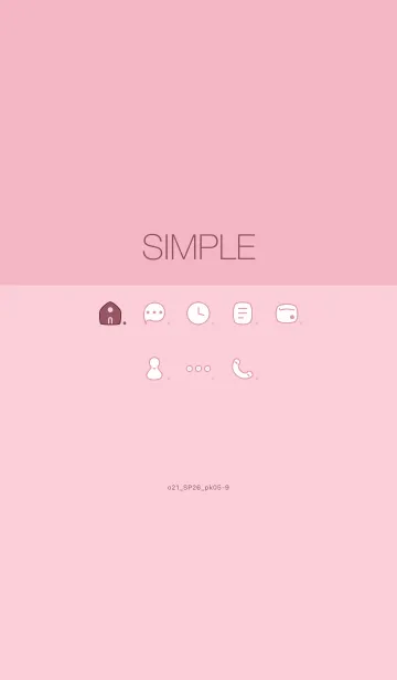 [LINE着せ替え] o21_26_ピンク5-3の画像1