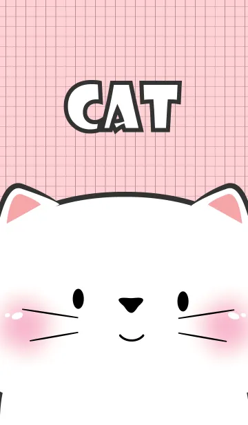 [LINE着せ替え] Little Cute White Cat Theme (JP)の画像1