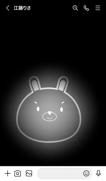 [LINE着せ替え] White Rabbit in Light Theme (JP)の画像3